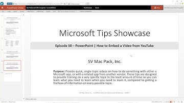 How to embed a YouTube video | PowerPoint | Microsoft 365 | Episode 50