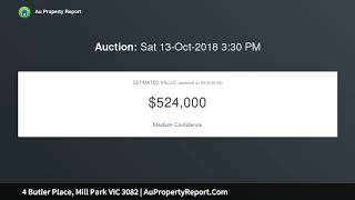 4 Butler Place, Mill Park VIC 3082 | AuPropertyReport.Com 4 Butler Place, Mill Park VIC 3082 | AuPropertyReport.Com