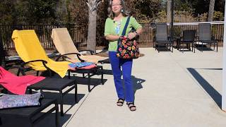 Leslie Haas Designs - Beach Towel Pool Bag - \