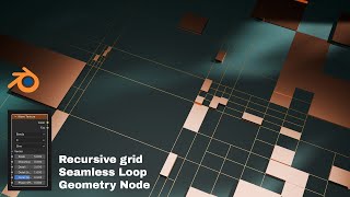 Make a Seamless Loop Recursive Grid Animation in Blender Geometry Nodes!
