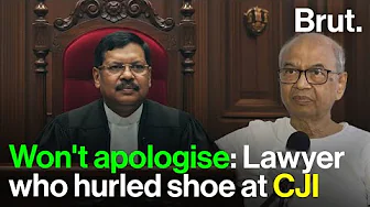 The lawyer who threw a shoe at the CJI shows no remorse