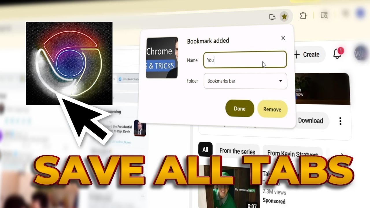 Most Chrome Users Don’t Know This: Bookmark All Tabs