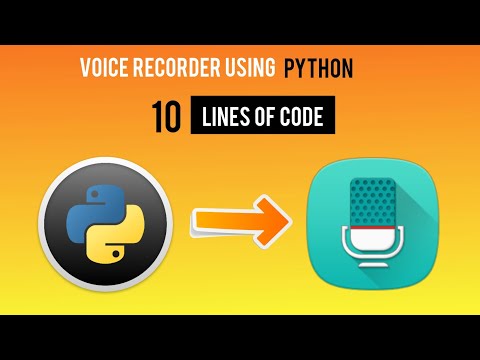 Build a voice recorder using python 🐍 | Mini Project -2 | Source Code link in the Description ⬇️