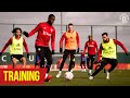 Training | Manchester United prepare for visit of Tottenham Hotspur | Premier League