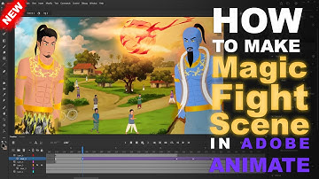 How to Make Magic Fight Scene in Adobe Animate | 2D Animation Tutorial | Toon Mentor