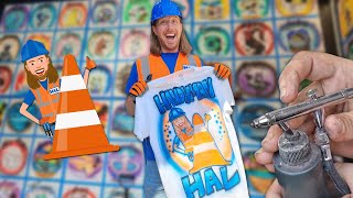 Handyman Hal Safety Cone Air Brush Shirt | Amusement Park for Kids