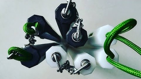 [[NUNCHAKU REVIEW - Sample #11] Côn nhị khúc nhựa 8 cạnh dây dù, trục xoay inox. #KANSHOP. #Nunchaku