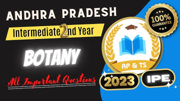 AP Intermediate 2nd Year Botany All Important Questions for 2023 Public Examination