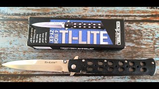 Нож складной ! Cold Steel Ti Lite 4! Aus 8A! 4 INCH! ZY-EX!#26SP