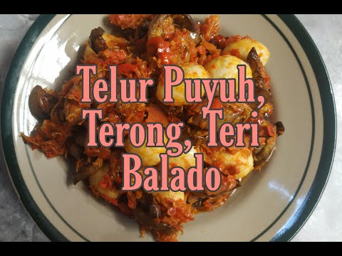 Balado Telur Puyuh Terong