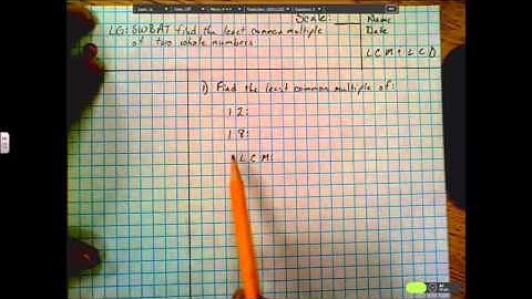 Mr. F Math5 - Class Video-LCM and LCD