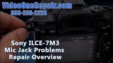 Sony Alpha A7M3 ILCE-7M3 | External Audio Microphone Input Jack Port Repair Replace Overview