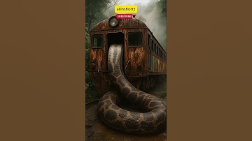 Nature Exploration | Travel Discovery Giant Python vs Train | #snake #train #wildlife #jungle