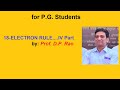 18 Electron Rule -Applications and Limitations Fourth Part
