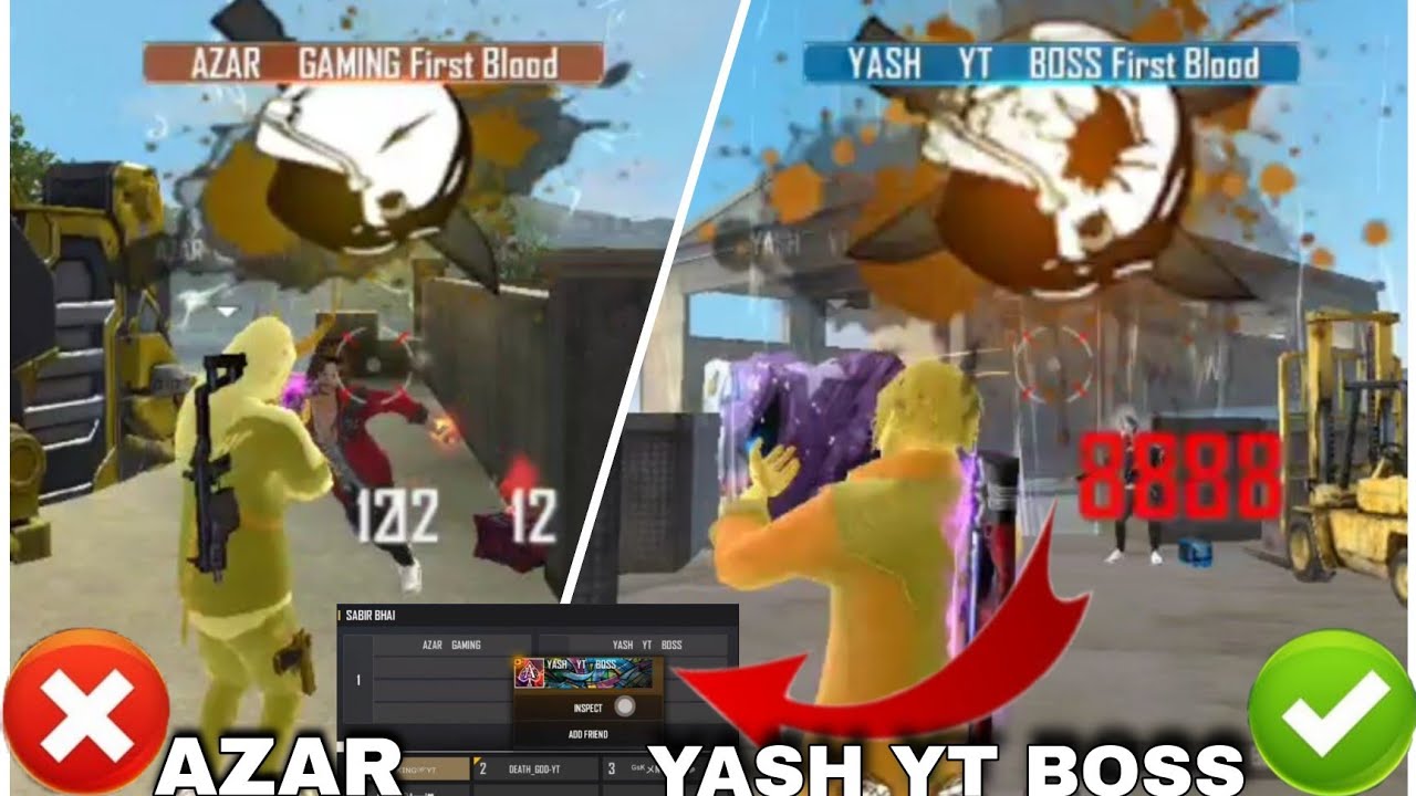 AZAR GAMING VS YASH YT BOSS || 1 VS 1 FRIENDLY CUSTOM MATCH - YouTube