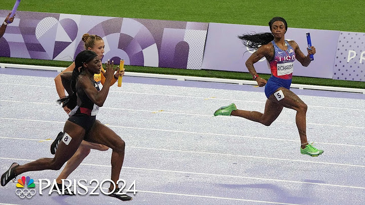 Sha’Carri Richardson's blistering, come-from-behind anchor leg ices 4x100m gold | Paris Olympics