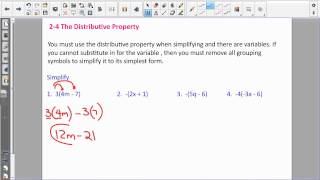 Algebra lesson 2 4