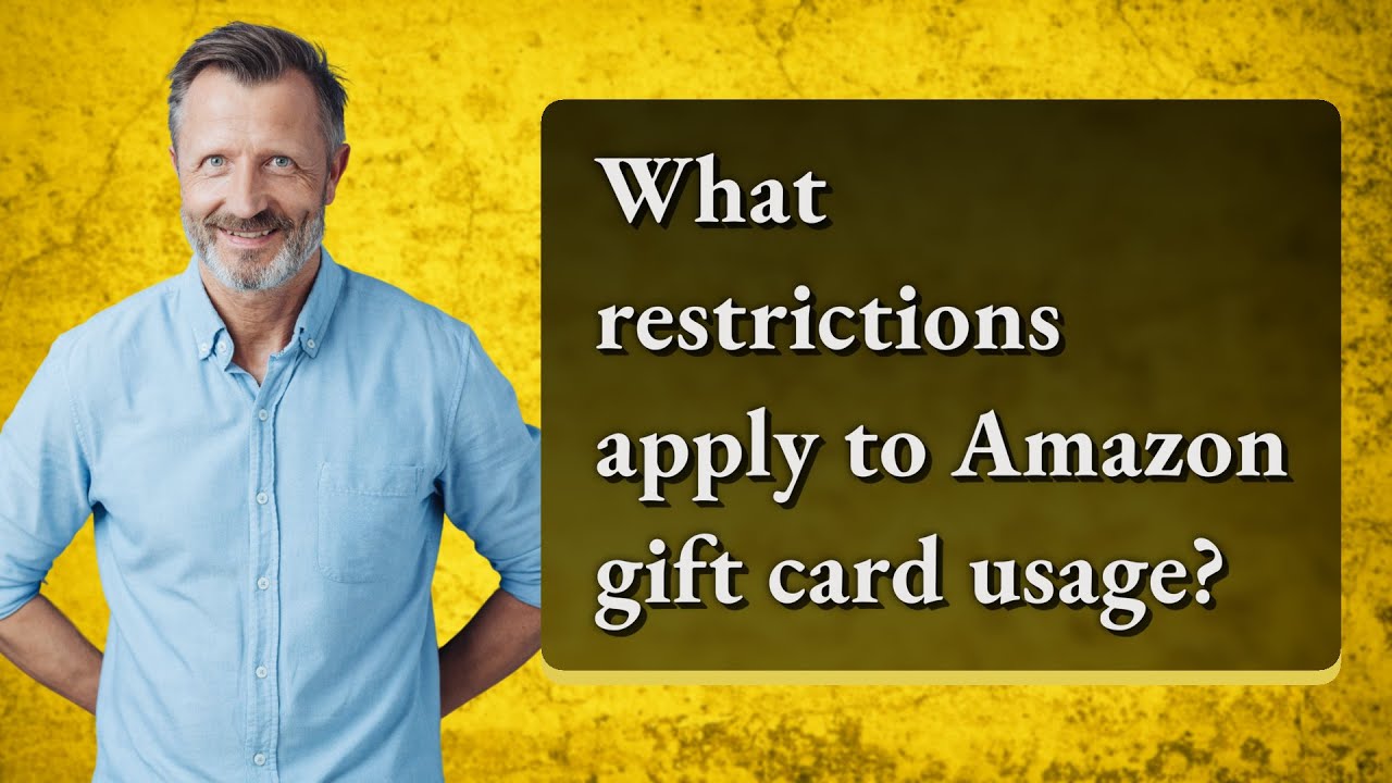 What restrictions apply to Amazon gift card usage?