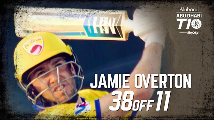 Jamie Overton I 38 off 11 balls I Day 4 I Team Abu...