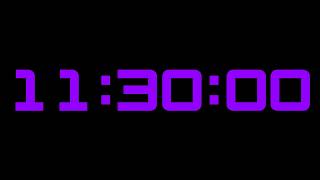 SILENT - 11 Hour and 30 Minute Countdown Timer with Chapters - Cubed - Purple
