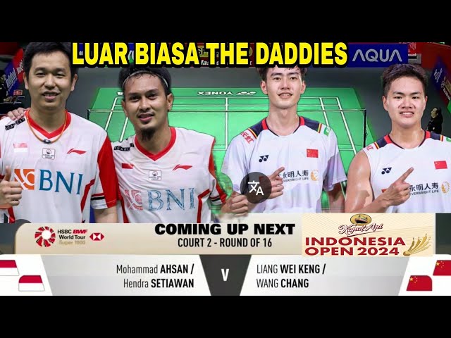 LUAR BIASA! M. Ahsan/Hendra vs Liang wei keng/Wang Chang | Indonesia Open 2024 class=