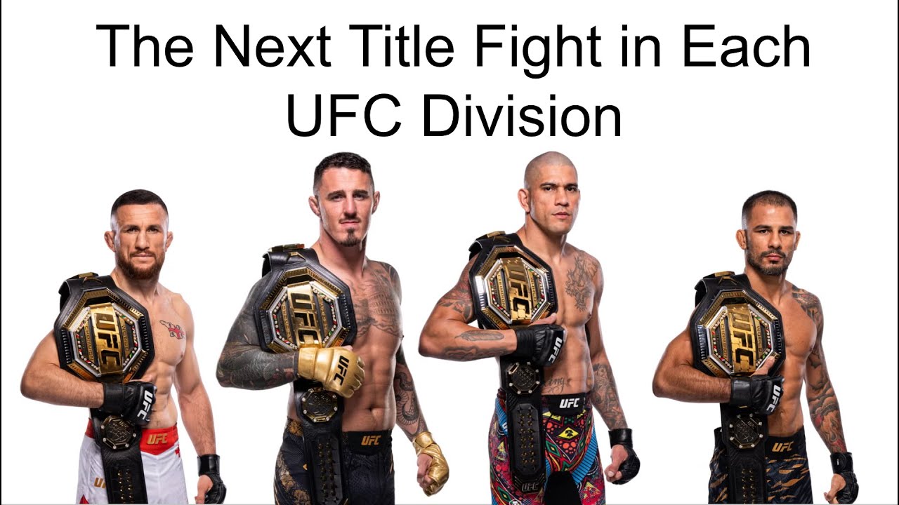 My Predictions for the Next Title Fight in Each UFC Division
