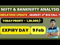 Nifty &amp; BankNifty Expiry day Predictions for 9th February |తెలుగు లో