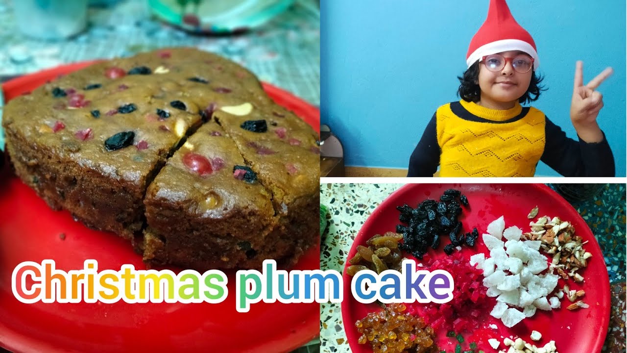 Christmas special fruit cake l Plum cake without oven and Eggless plum ...