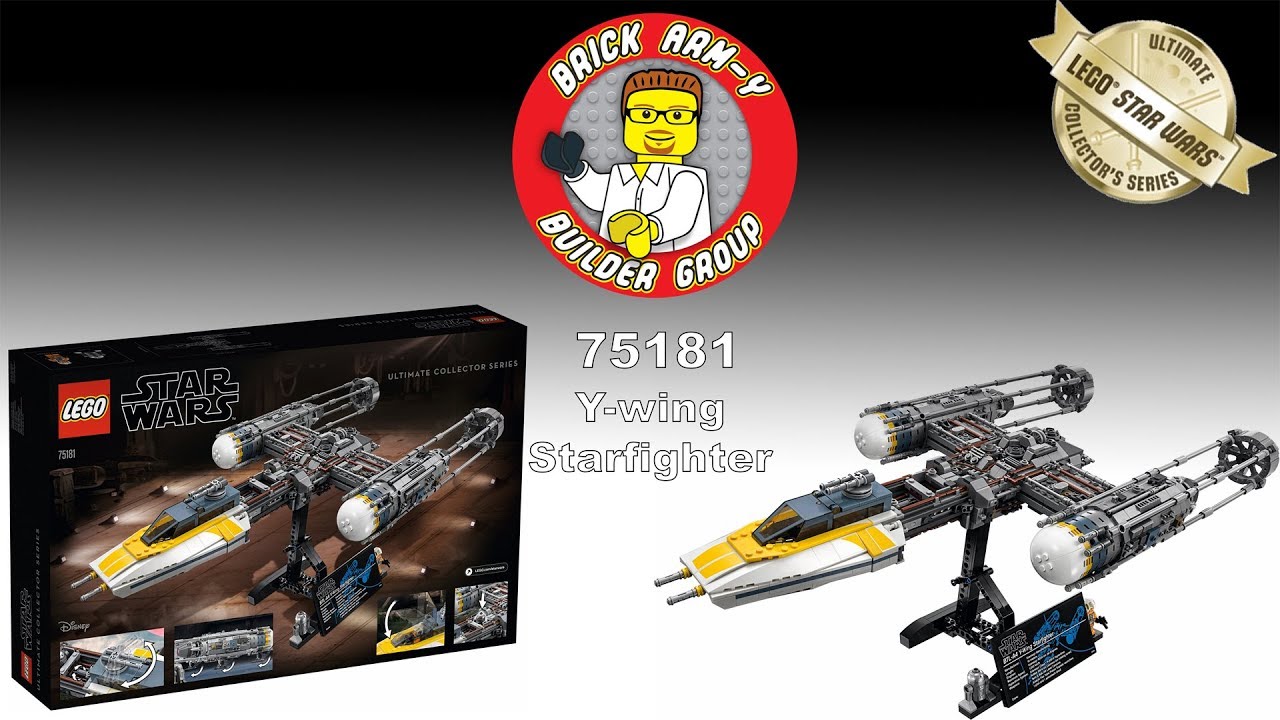 Lego Star Wars 75181 Y-Wing Starfighter (2018) UCS Speed Build