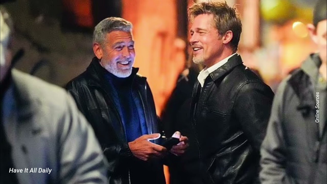 George Clooney and Brad Pitt Shoot Scenes for movie 'Wolves' in NYC
