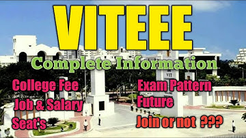 VITEEE .Complete Information By Er. Gopal Singh