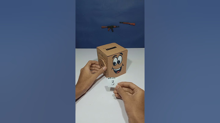 Cardboard Bank With Safe Lock #youtubeshorts #howtomake #diy #shorts #cardboard