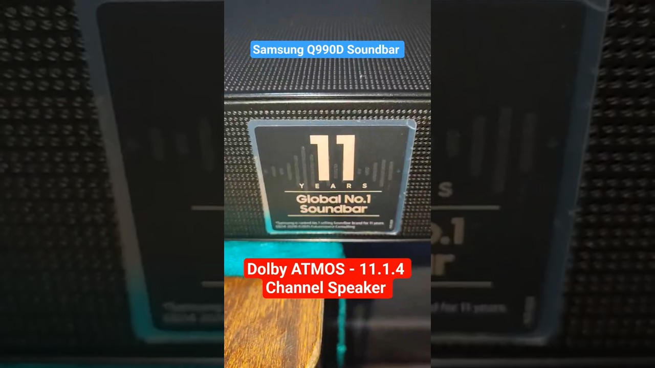Samsung Q990D SOUNDBAR Dolby ATMOS, 11.1.4 Channel SPEAKER Setup@Part 2