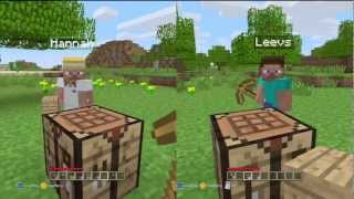 Minecraft xbox 360: 2 player split screen (how 2 Tutorial) Must be in HD! 