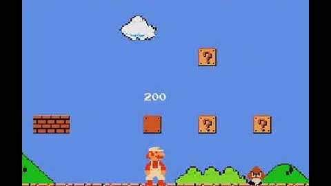 Super Mario Bros level 1 Recreated in C++