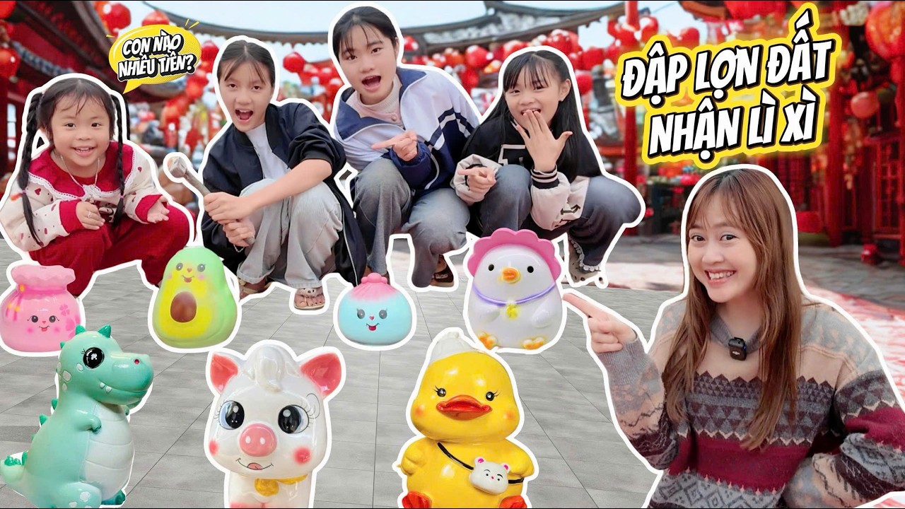 Mở Bát Đầu Năm: Team Hà Hí Đập Heo Đất Nhận Lì Xì – Ai Trúng Đậm Nhất?