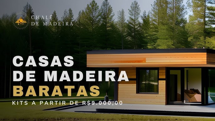 10 Kits de Chalés de Madeira (A-Frame) mais baratos do Brasil 