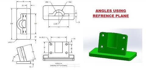 Angle using Refrence Plane - Solidworks