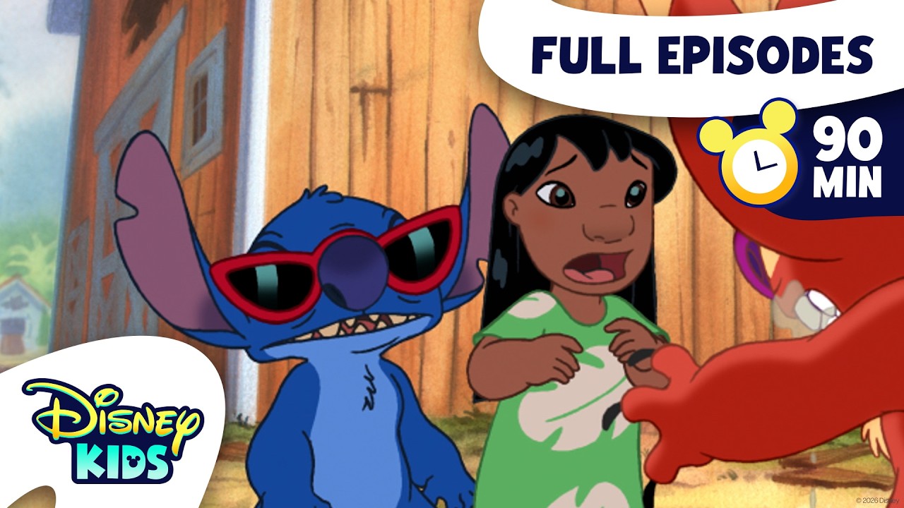 Lilo & Stitch: The Series 🏄🌺 | 4 Full Episodes! | @disneykids