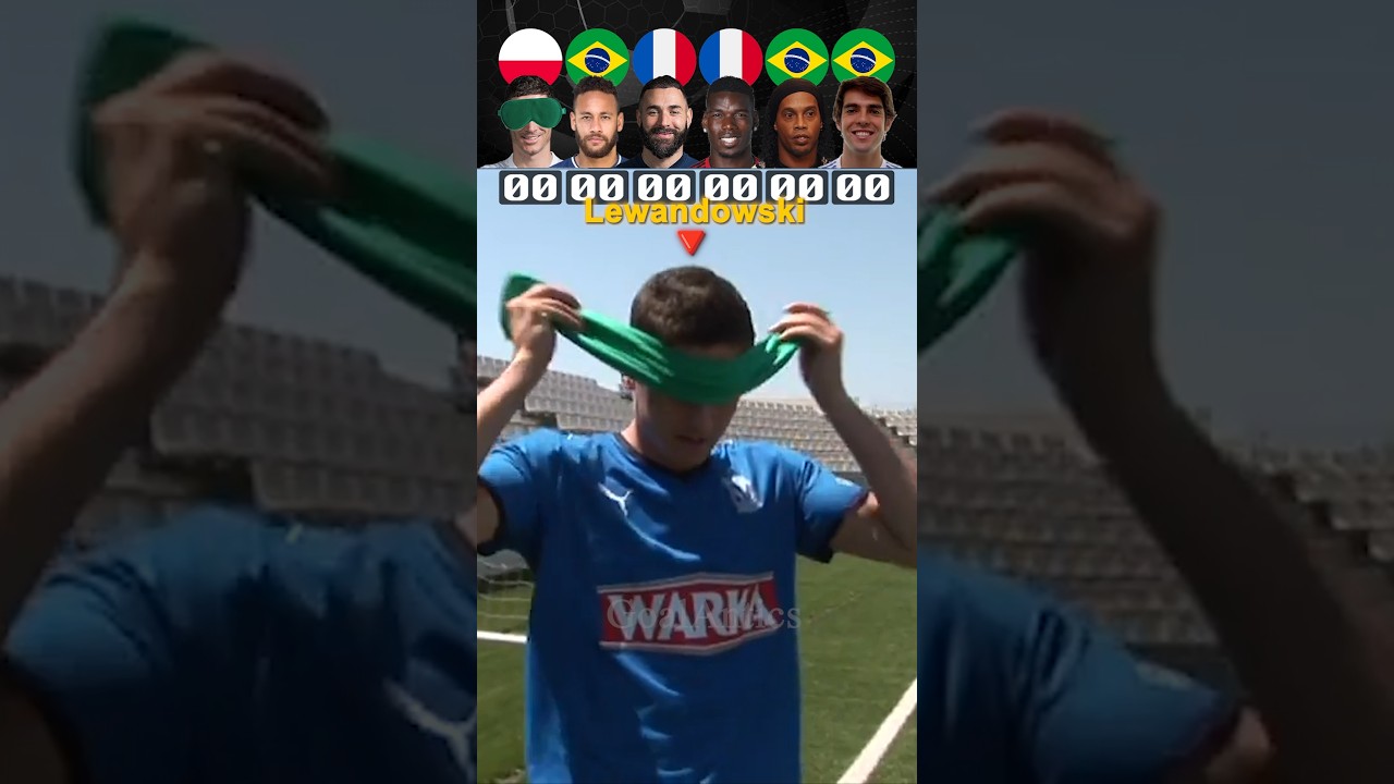 Blindfolded kick ups competition 🫣😲