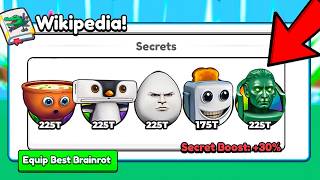 How to unlock EVERY SECRET in Brainrot Evolution roblox