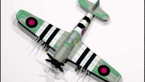 hawker typhoon 3D model from CGTrader.com