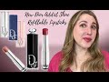 DIOR ADDICT SHINE LIPSTICKS, REFILLS, & CASES | Swatches & Comparisons