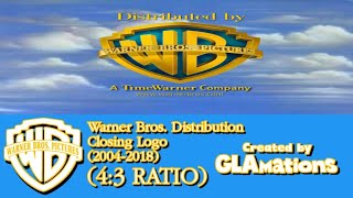 Warner Bros. Distribution Closing Logo (2004-2018) (4:3 RATIO) (Created by GLAMations)