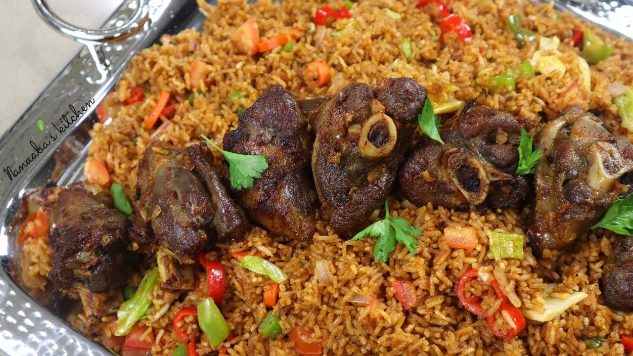 ⁣Party JOLLOF RICE with cured lamb shanks- step-by-step guide to elevate your jollof flavors