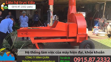 Máy băm cỏ công nghiệp, băm ván bóc,... năng suất lên đến 5 tấn 1 giờ. Máy được sản xuất tại xưởng.