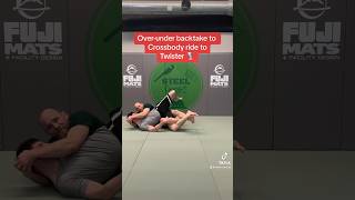 BJJ Backtake from overunder to twister #bjj #jiujitsu #bjjshorts #bjjlife #backtake #twister #short