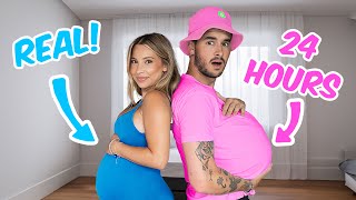 BOYFRIEND TRIES BEING PREGNANT FOR 24 HOURS