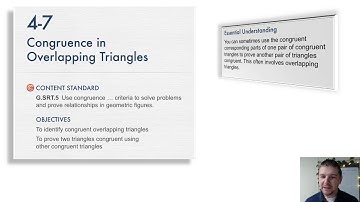 Geometry 4-7 Congruence in Overlapping Triangles: Introduction and Solve It