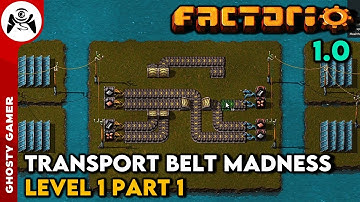 Factorio - Transport Belt Madness - Level 1 Part 1 - Warn Up